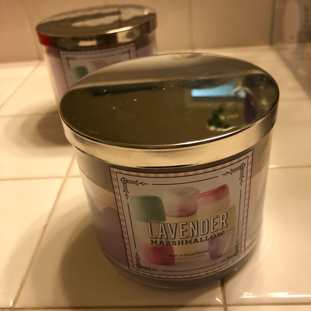 Bath and Body Works Lavender Marshmallow candles